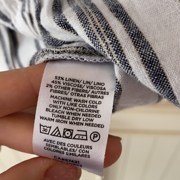 NWT Striped Loft Petite Peplum Tank - Picture 6 of 6